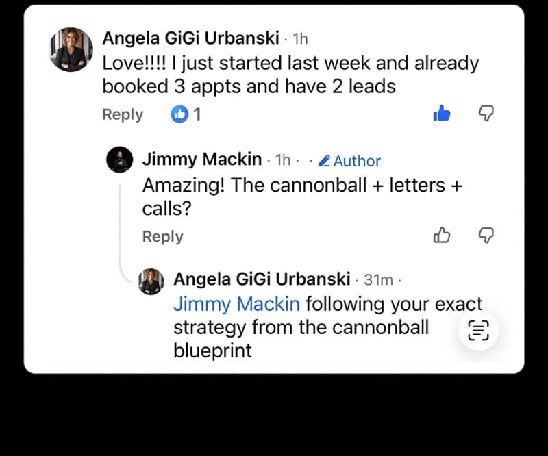 Agent testimonial