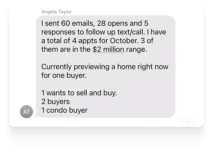 Agent testimonial