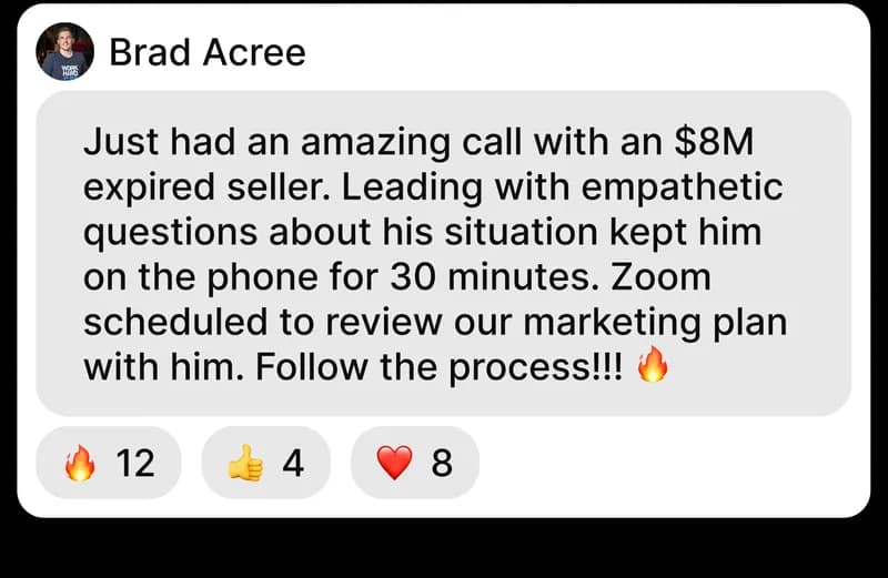 Agent testimonial