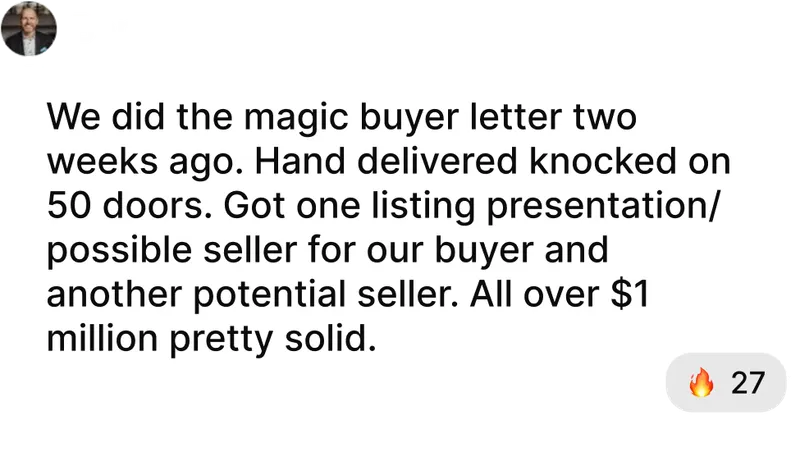 Agent testimonial