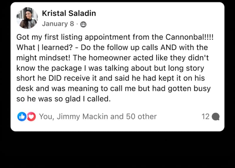 Agent testimonial