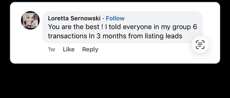 Agent testimonial