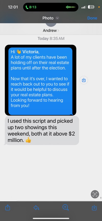 Listing Leads member success story