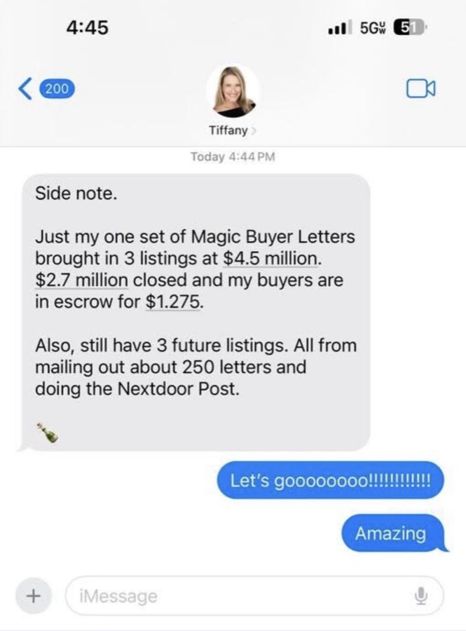 Listing Leads member success story