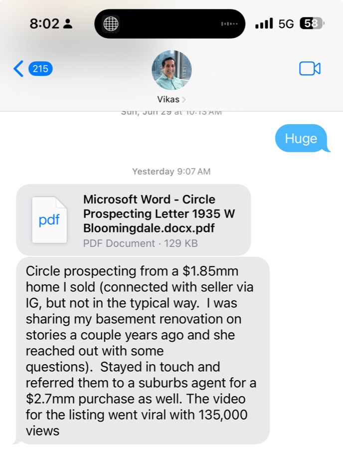 Listing Leads member success story