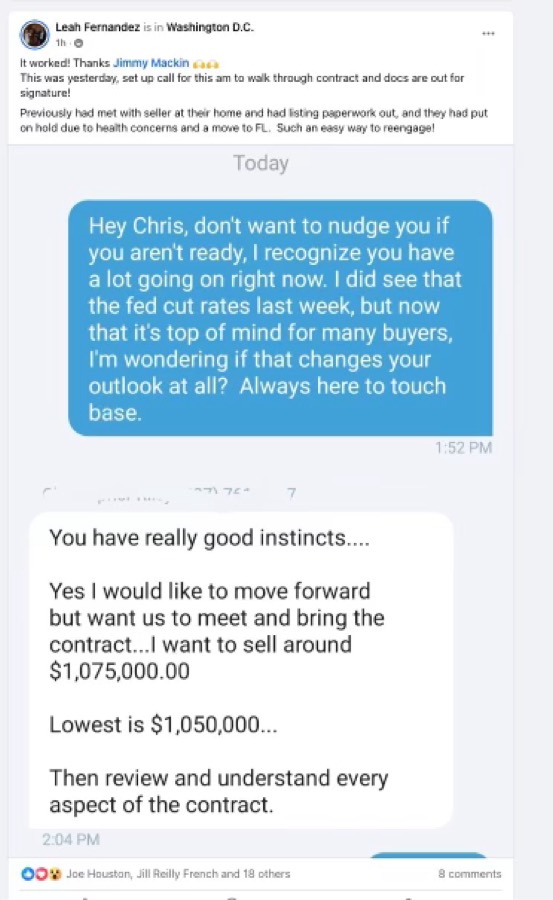 Listing Leads member success story