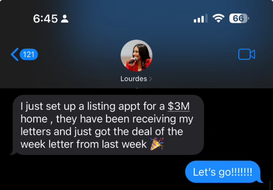 Listing Leads member success story