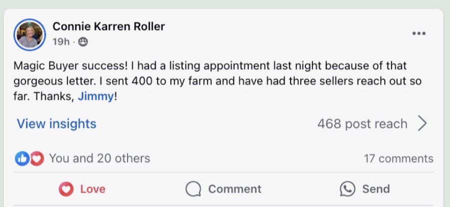 Listing Leads member success story