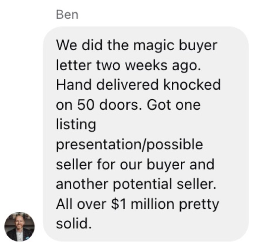 Listing Leads member success story