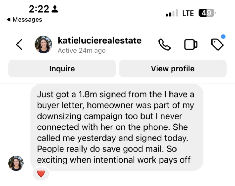 Listing Leads member success story