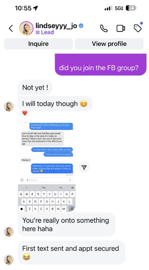 Listing Leads member success story