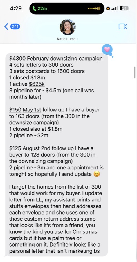 Listing Leads member success story