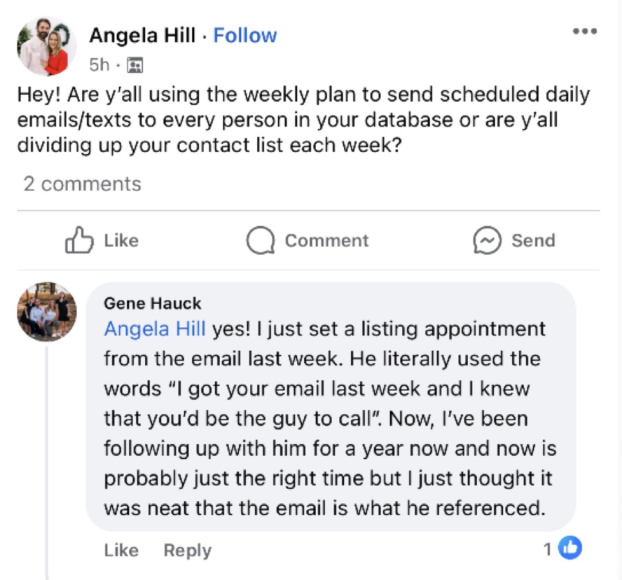 Listing Leads member success story