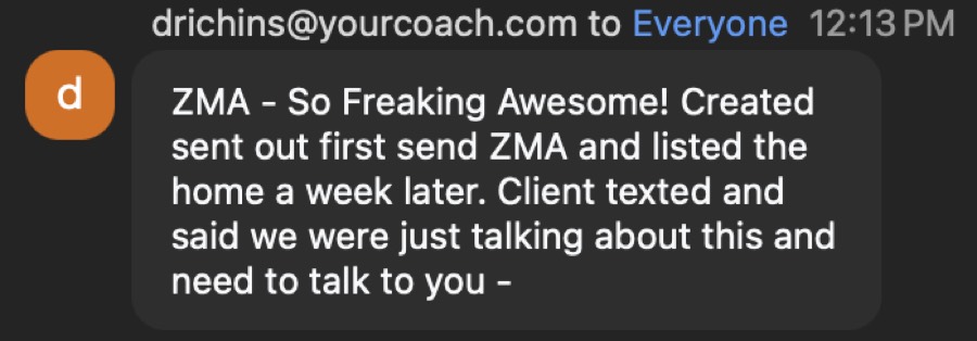 Listing Leads member success story