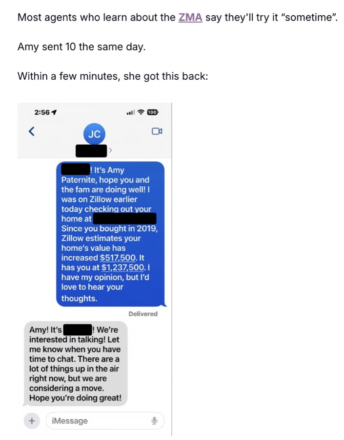 Listing Leads member success story