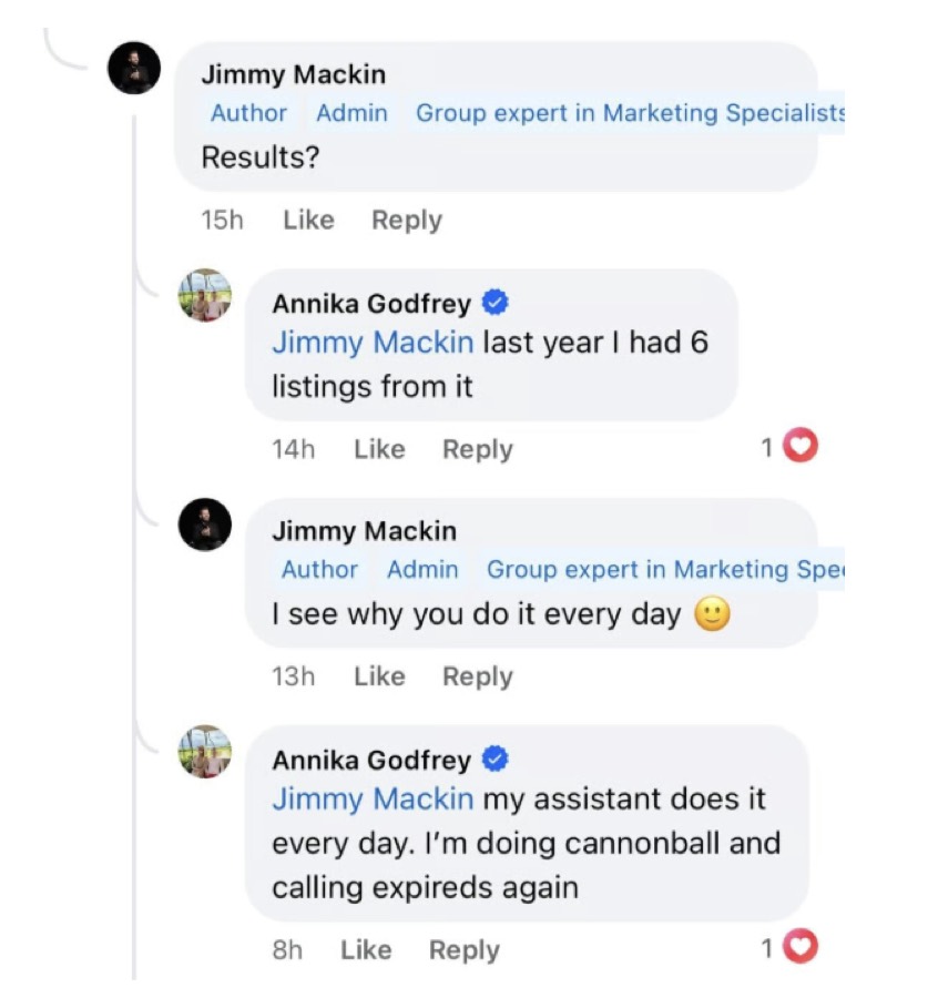Listing Leads member success story