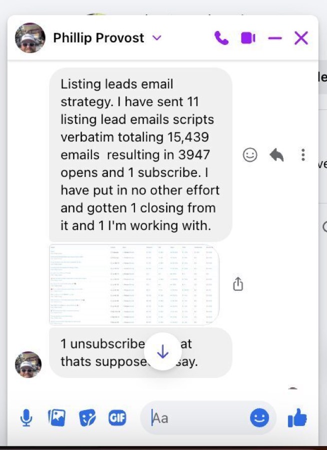 Listing Leads member success story