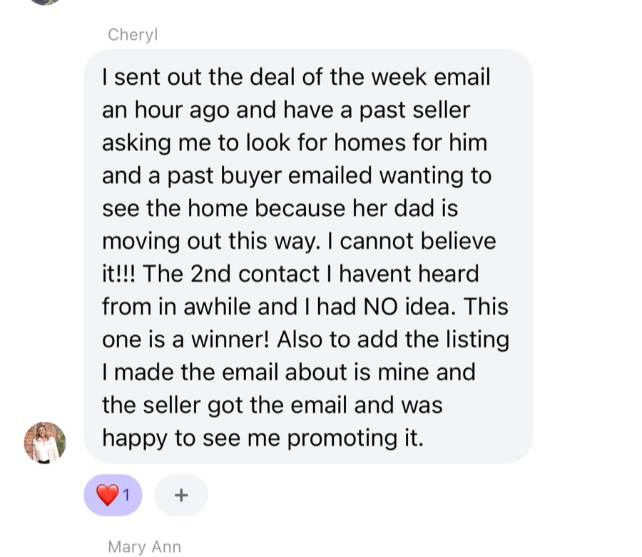 Listing Leads member success story